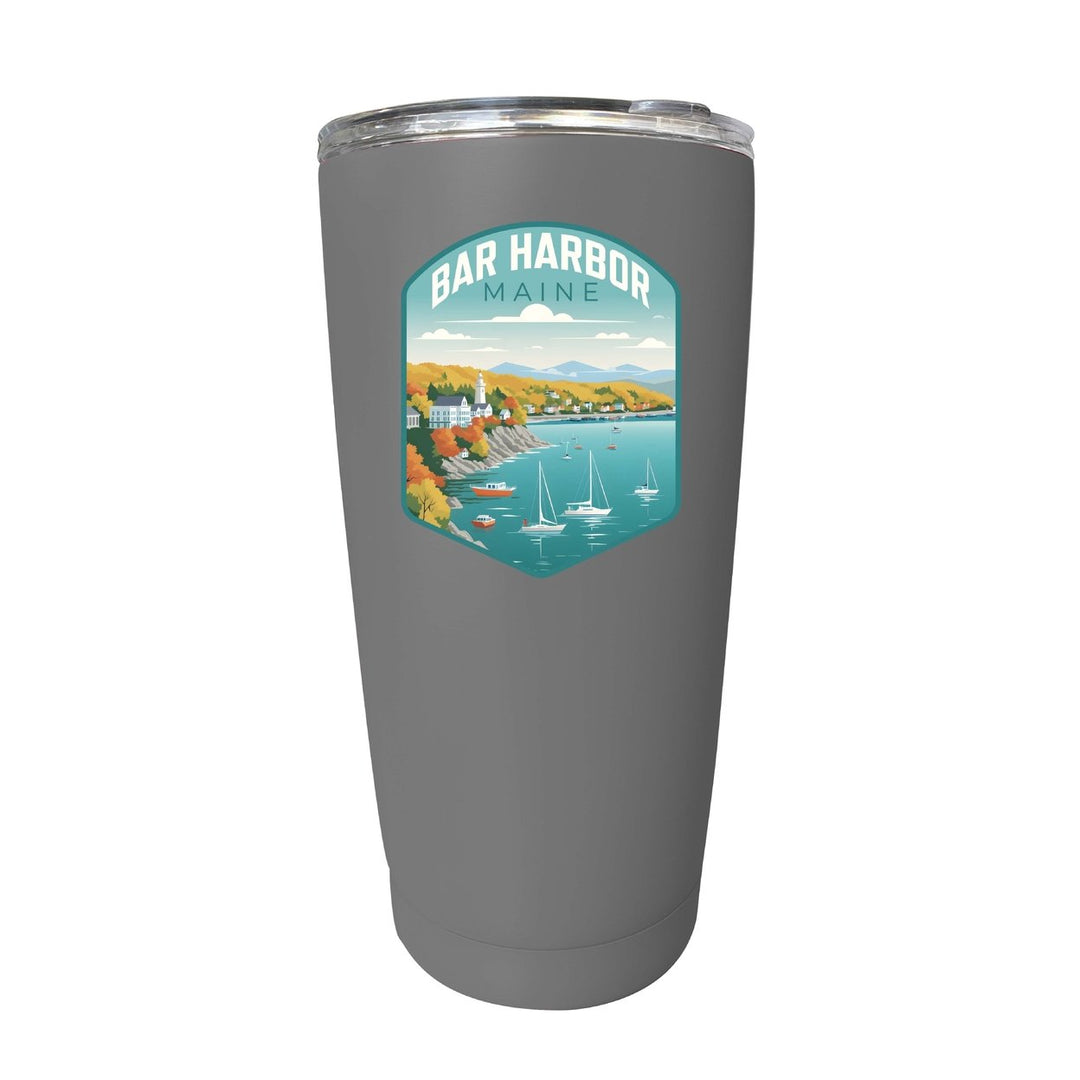 Bar Harbor Maine Design A Souvenir 16 oz Stainless Steel Insulated Tumbler Image 10