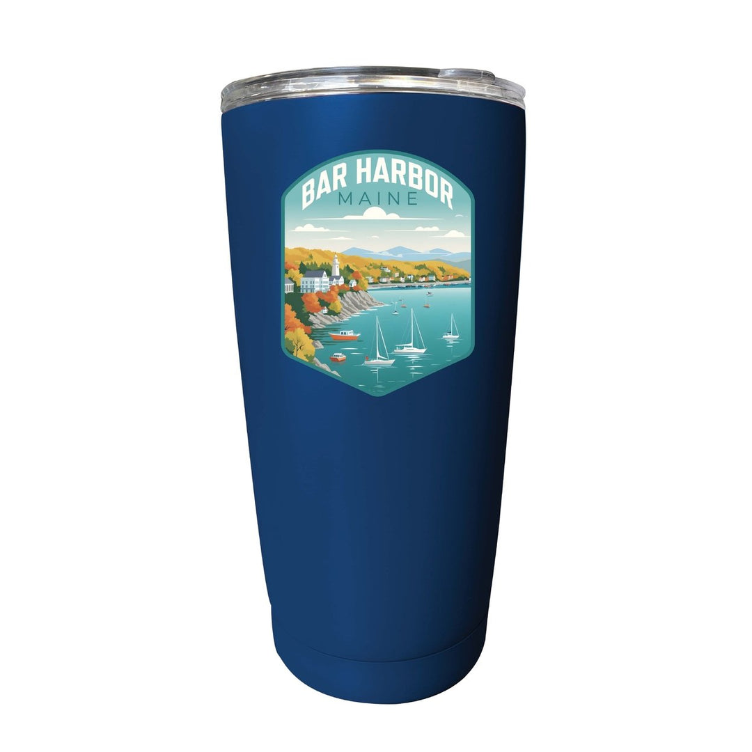 Bar Harbor Maine Design A Souvenir 16 oz Stainless Steel Insulated Tumbler Image 11