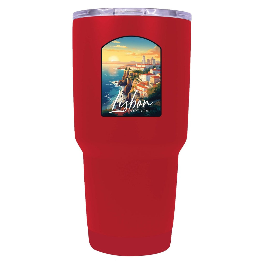 Lisbon Portugal Design B Souvenir 24 oz Insulated Stainless Steel Tumbler Image 1