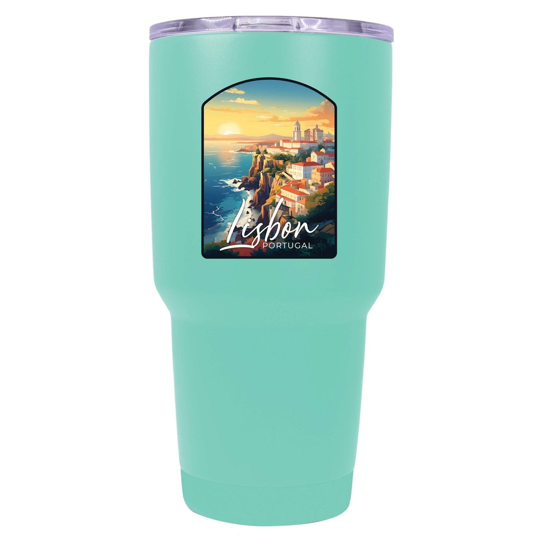 Lisbon Portugal Design B Souvenir 24 oz Insulated Stainless Steel Tumbler Image 3