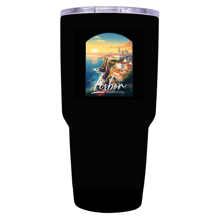 Lisbon Portugal Design B Souvenir 24 oz Insulated Stainless Steel Tumbler Image 1