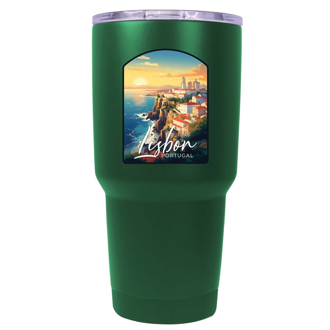 Lisbon Portugal Design B Souvenir 24 oz Insulated Stainless Steel Tumbler Image 1