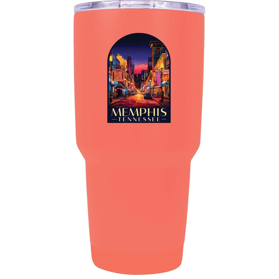 Memphis Tennessee Design C Souvenir 24 oz Insulated Stainless Steel Tumbler Image 1