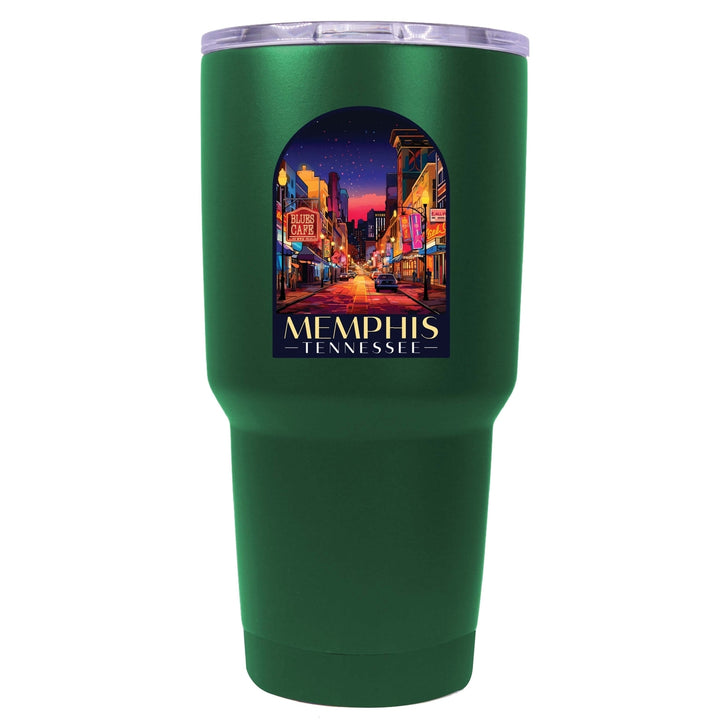 Memphis Tennessee Design C Souvenir 24 oz Insulated Stainless Steel Tumbler Image 2