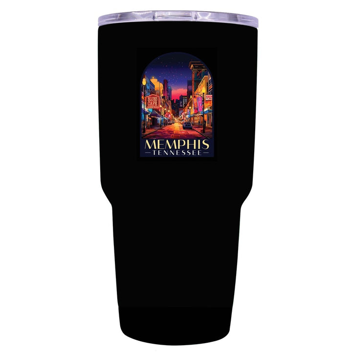 Memphis Tennessee Design C Souvenir 24 oz Insulated Stainless Steel Tumbler Image 4