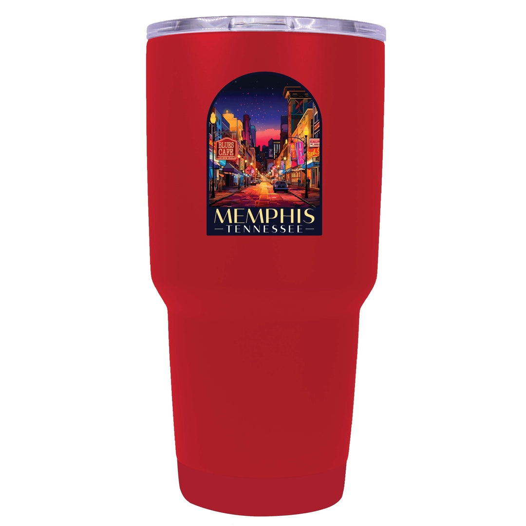 Memphis Tennessee Design C Souvenir 24 oz Insulated Stainless Steel Tumbler Image 5