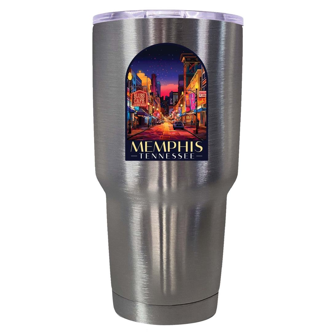 Memphis Tennessee Design C Souvenir 24 oz Insulated Stainless Steel Tumbler Image 6