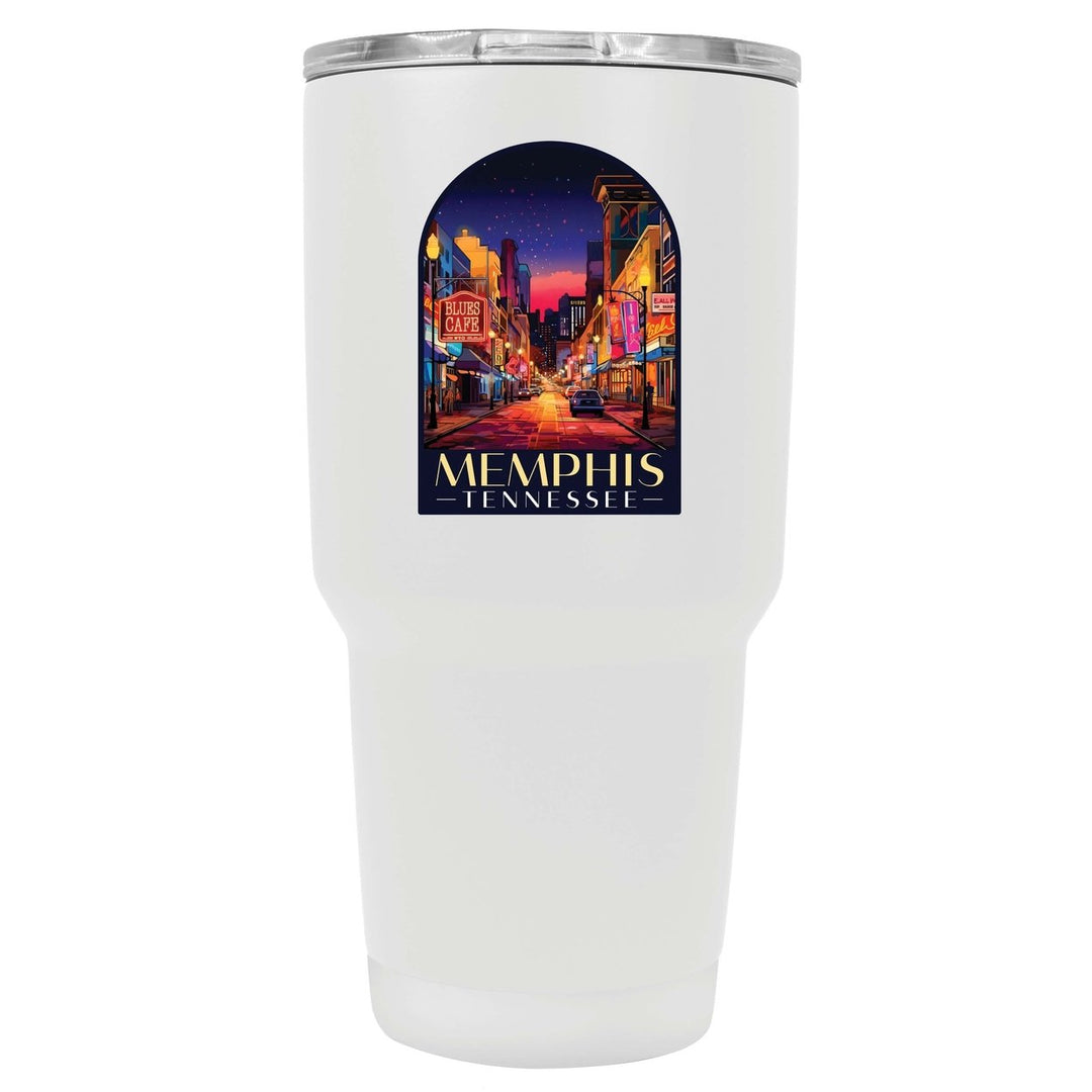 Memphis Tennessee Design C Souvenir 24 oz Insulated Stainless Steel Tumbler Image 1