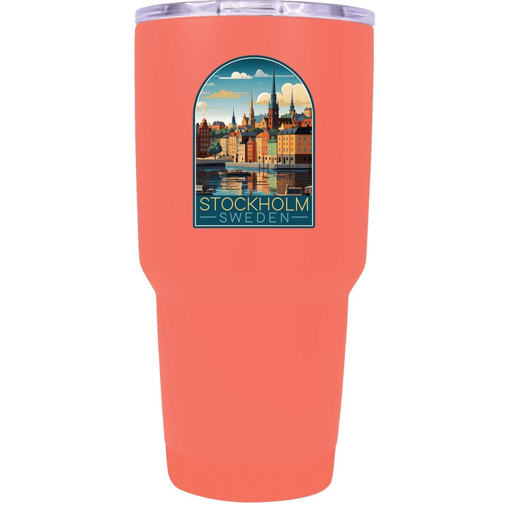 Stockholm Sweden Design A Souvenir 24 oz Insulated Stainless Steel Tumbler Image 1