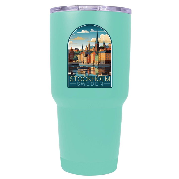 Stockholm Sweden Design A Souvenir 24 oz Insulated Stainless Steel Tumbler Image 3