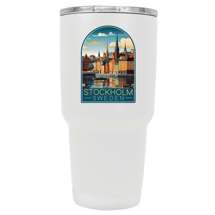 Stockholm Sweden Design A Souvenir 24 oz Insulated Stainless Steel Tumbler Image 5