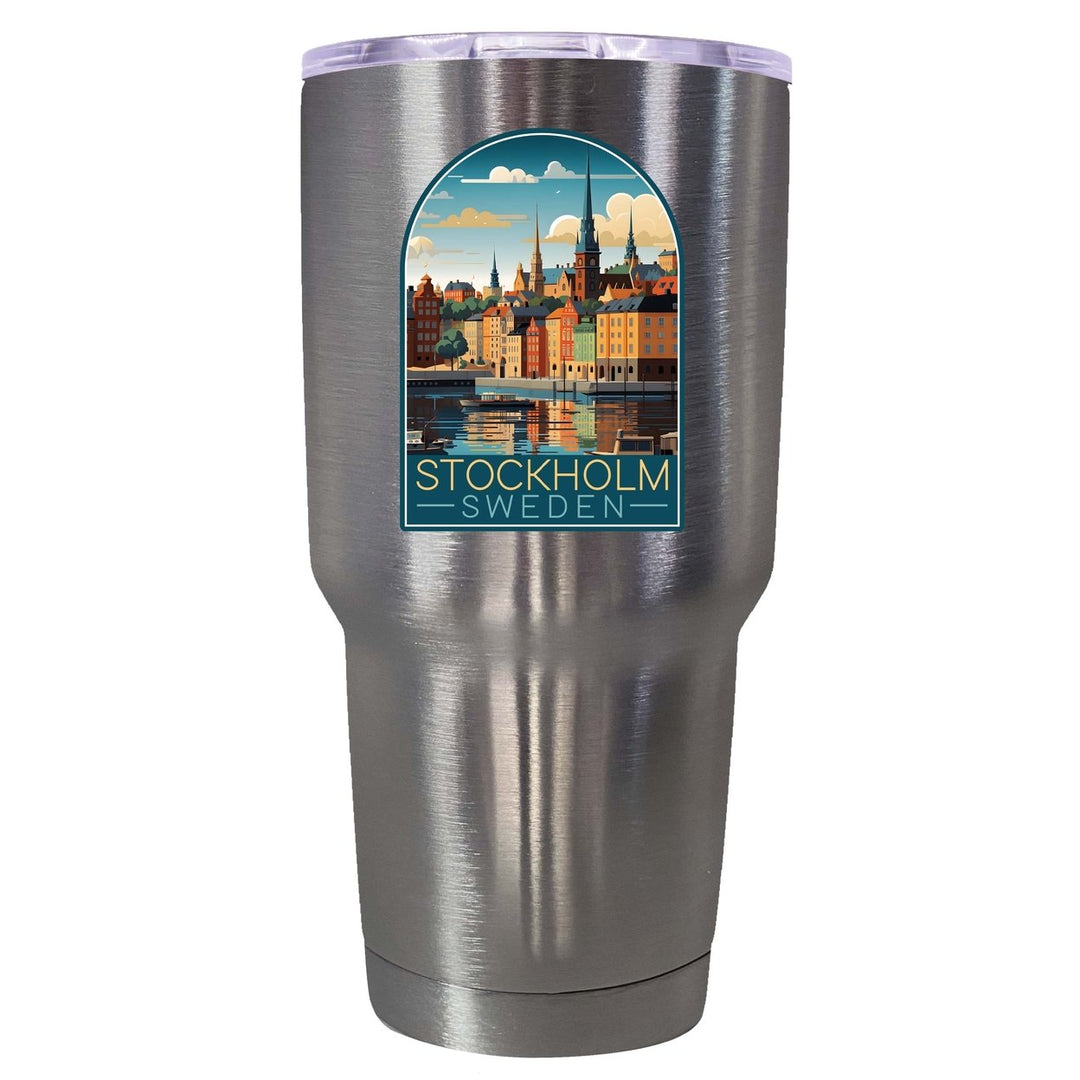 Stockholm Sweden Design A Souvenir 24 oz Insulated Stainless Steel Tumbler Image 6