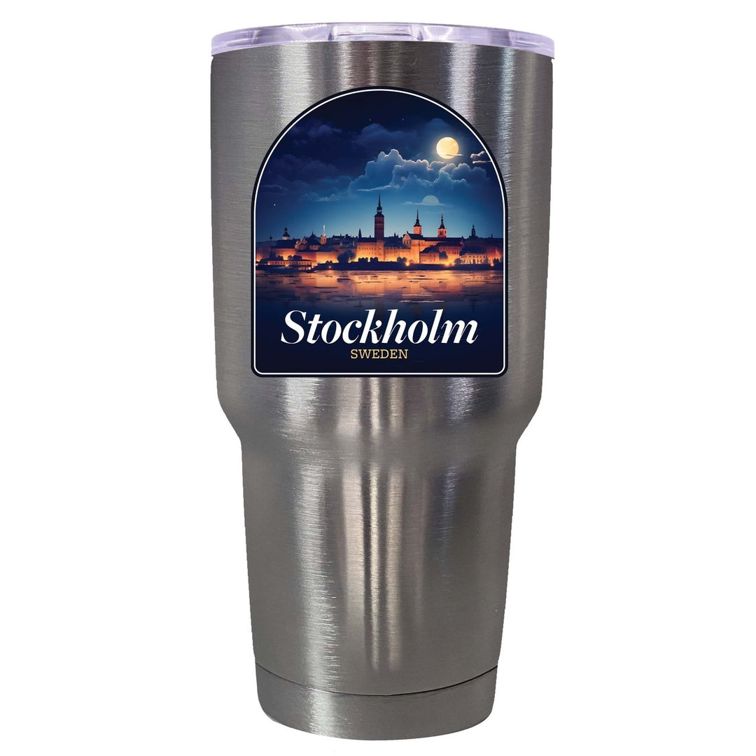 Stockholm Sweden Design B Souvenir 24 oz Insulated Stainless Steel Tumbler Image 1