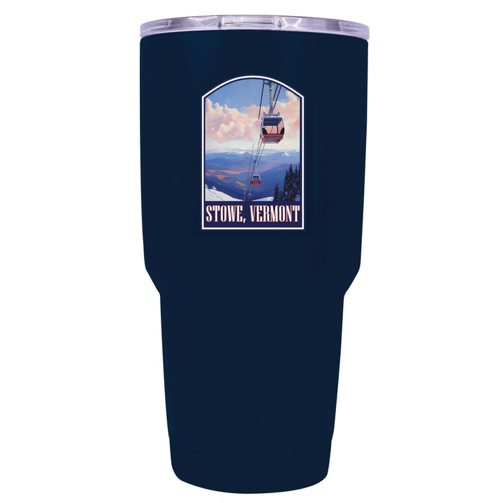 Stowe Mountain Vermont Design B Souvenir 24 oz Insulated Stainless Steel Tumbler Image 2