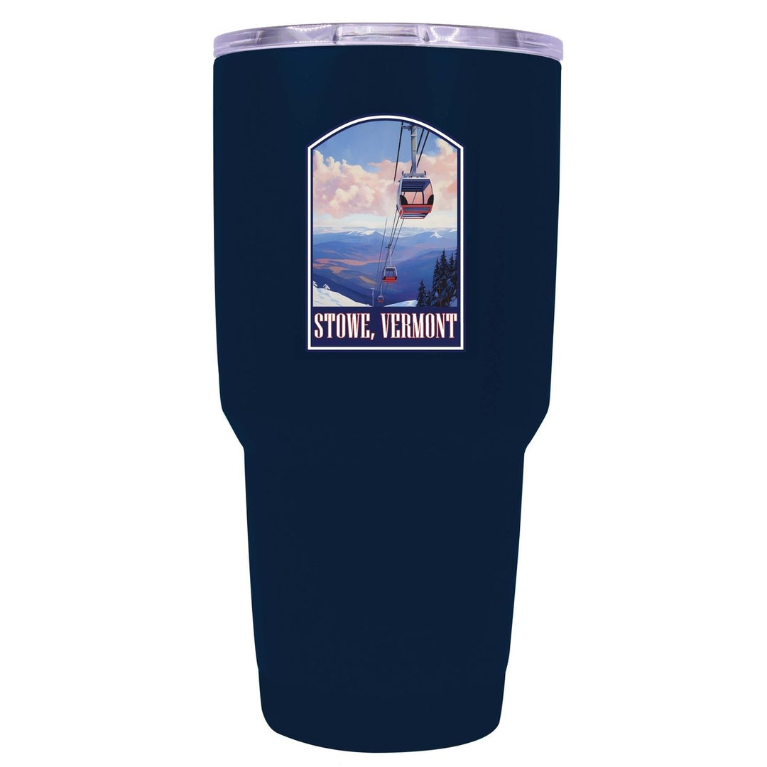 Stowe Mountain Vermont Design B Souvenir 24 oz Insulated Stainless Steel Tumbler Image 1