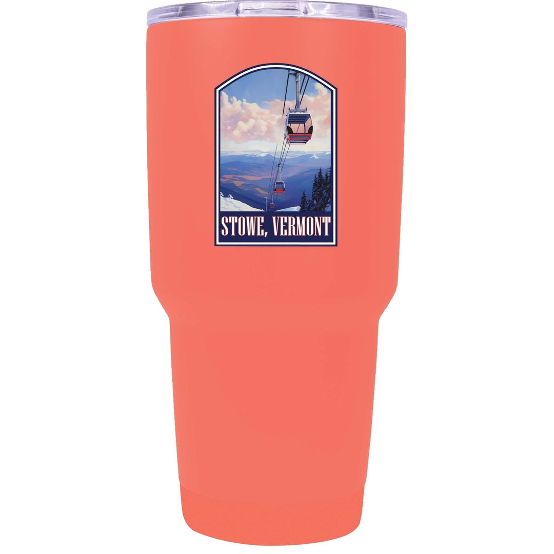 Stowe Mountain Vermont Design B Souvenir 24 oz Insulated Stainless Steel Tumbler Image 7