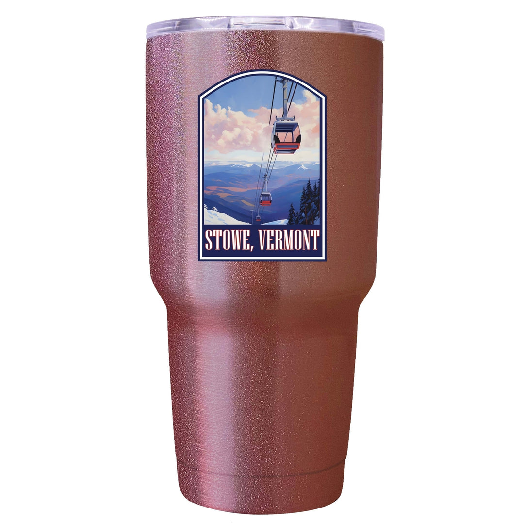 Stowe Mountain Vermont Design B Souvenir 24 oz Insulated Stainless Steel Tumbler Image 9