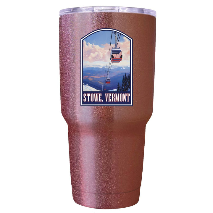 Stowe Mountain Vermont Design B Souvenir 24 oz Insulated Stainless Steel Tumbler Image 1