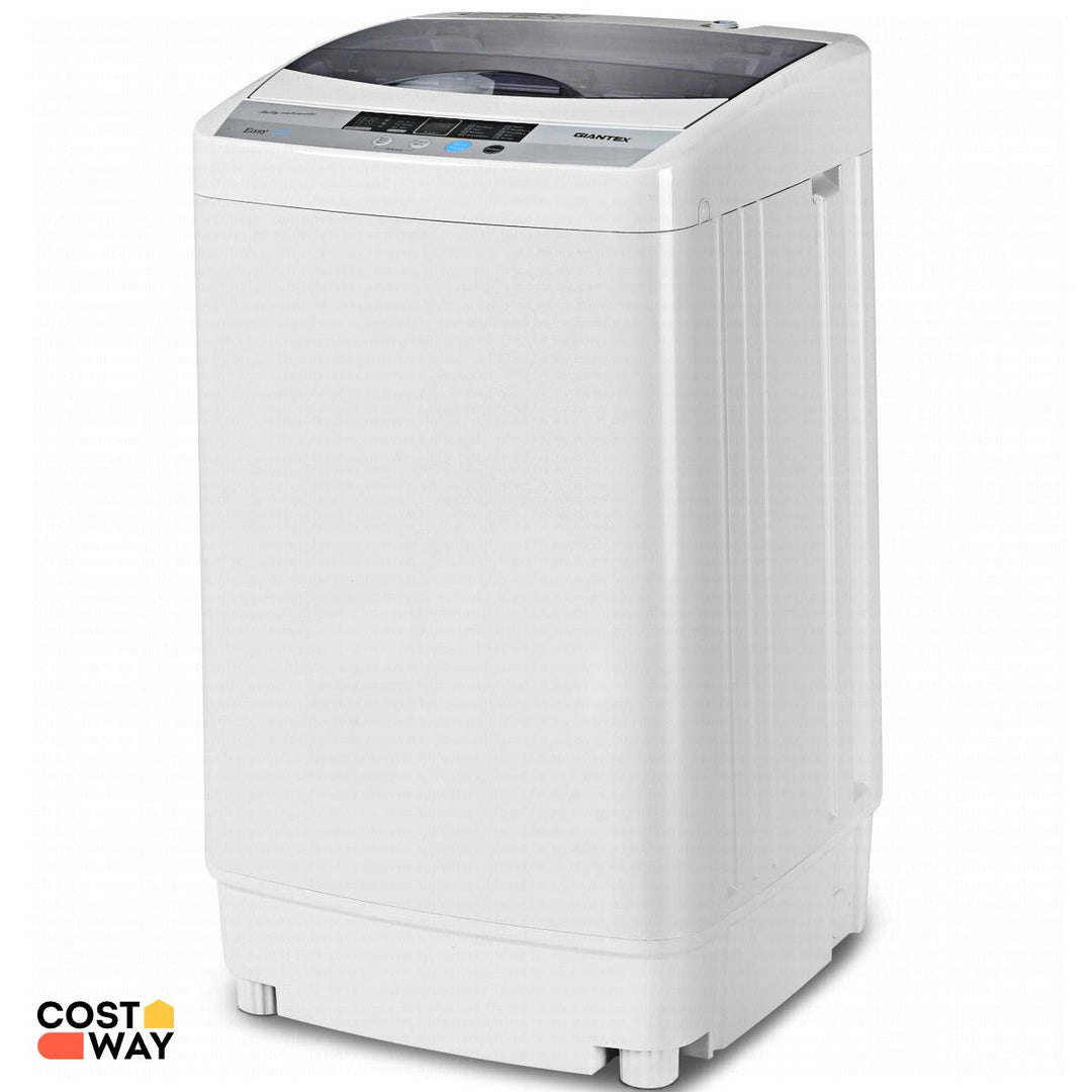 Portable Compact Washing Machine 1.34 Cu.ft Spin Washer Drain Pump 8 Water Level Image 1