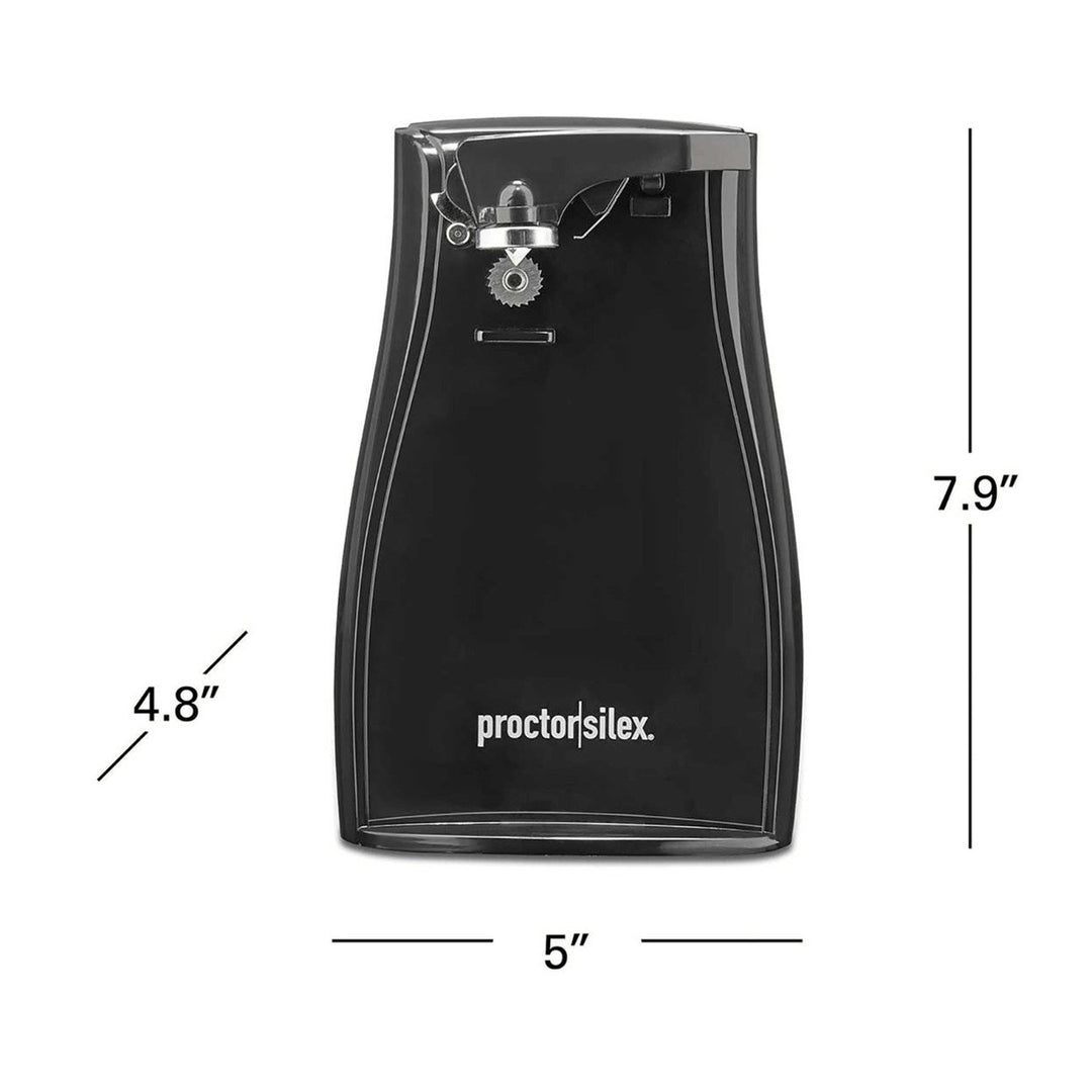 Proctor Silex Power Can Opener with Knife Sharpener Black Model 75217PS Image 5