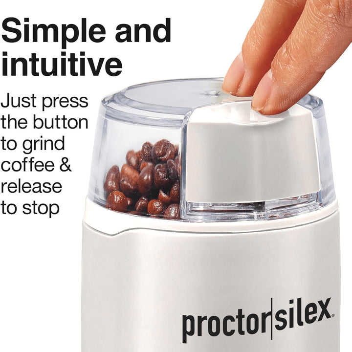 Proctor Silex Fresh Grind Electric Coffee Spice Grinder 80300PS Stainless Steel Image 11