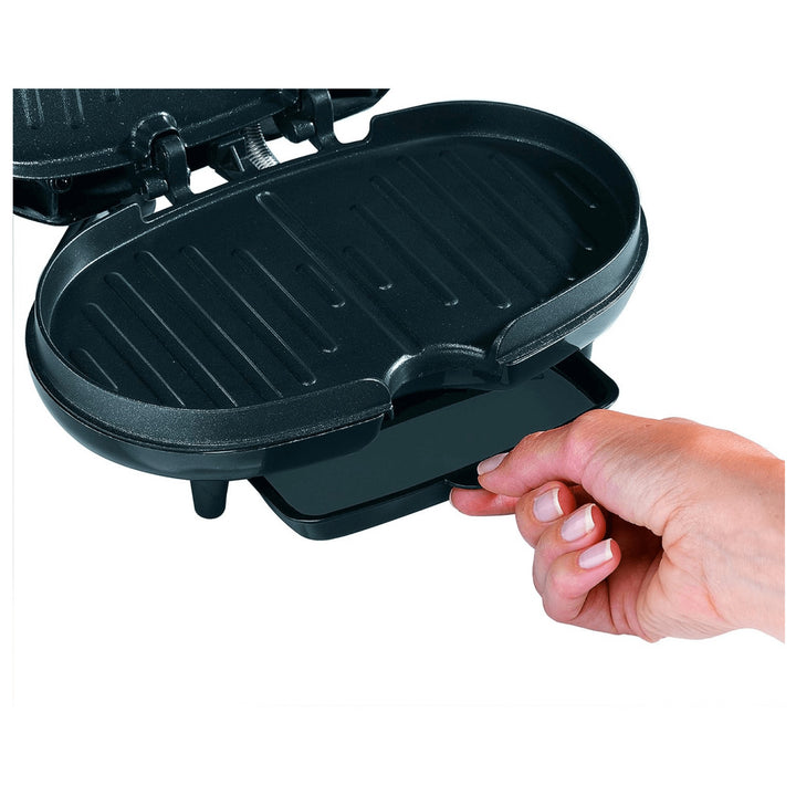 Proctor Silex Compact Grill Non-Stick Cast-Iron Black Model 25218PS 600W Image 5