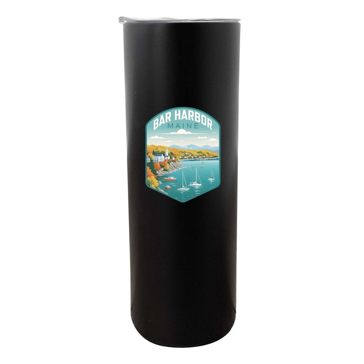 Bar Harbor Maine Design A Souvenir 20 oz Insulated Stainless Steel Skinny Tumbler Image 1