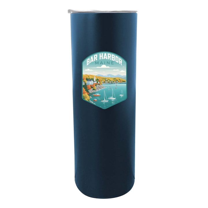 Bar Harbor Maine Design A Souvenir 20 oz Insulated Stainless Steel Skinny Tumbler Image 1