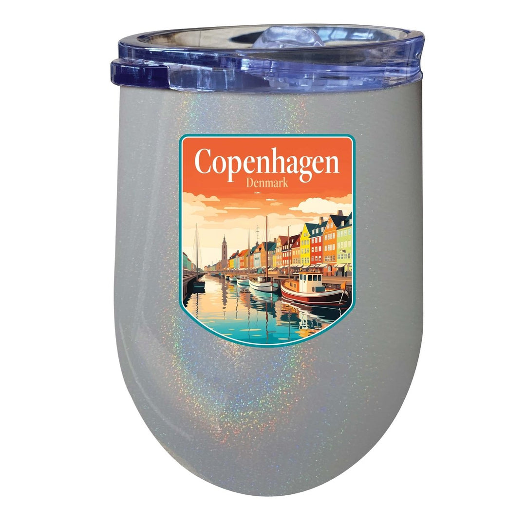 Copenhagen Denmark Design A Souvenir 12 oz Insulated Wine Stainless Steel Tumbler Image 4