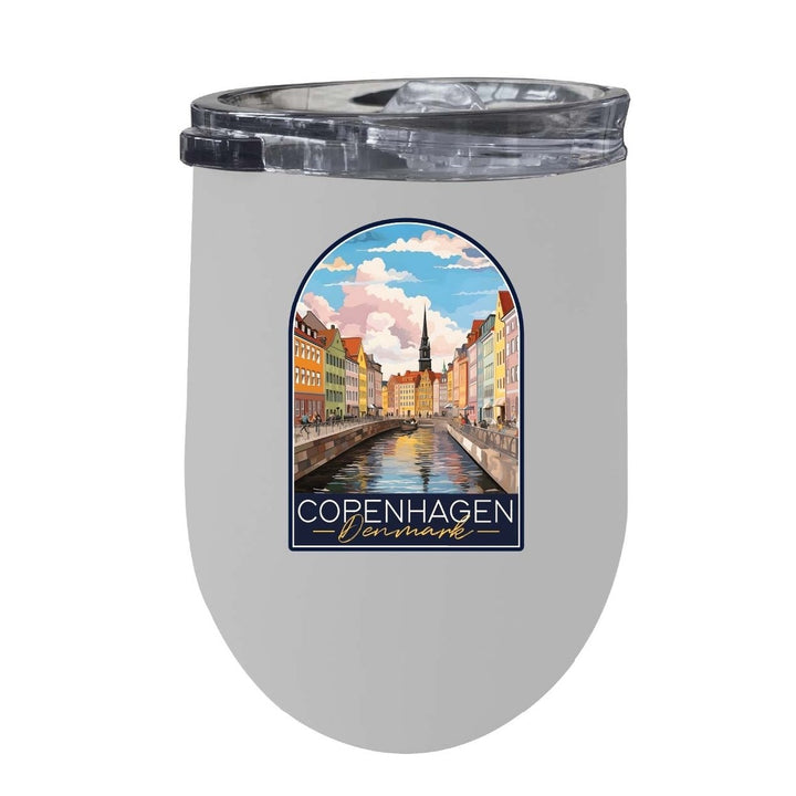 Copenhagen Denmark Design B Souvenir 12 oz Insulated Wine Stainless Steel Tumbler Image 4