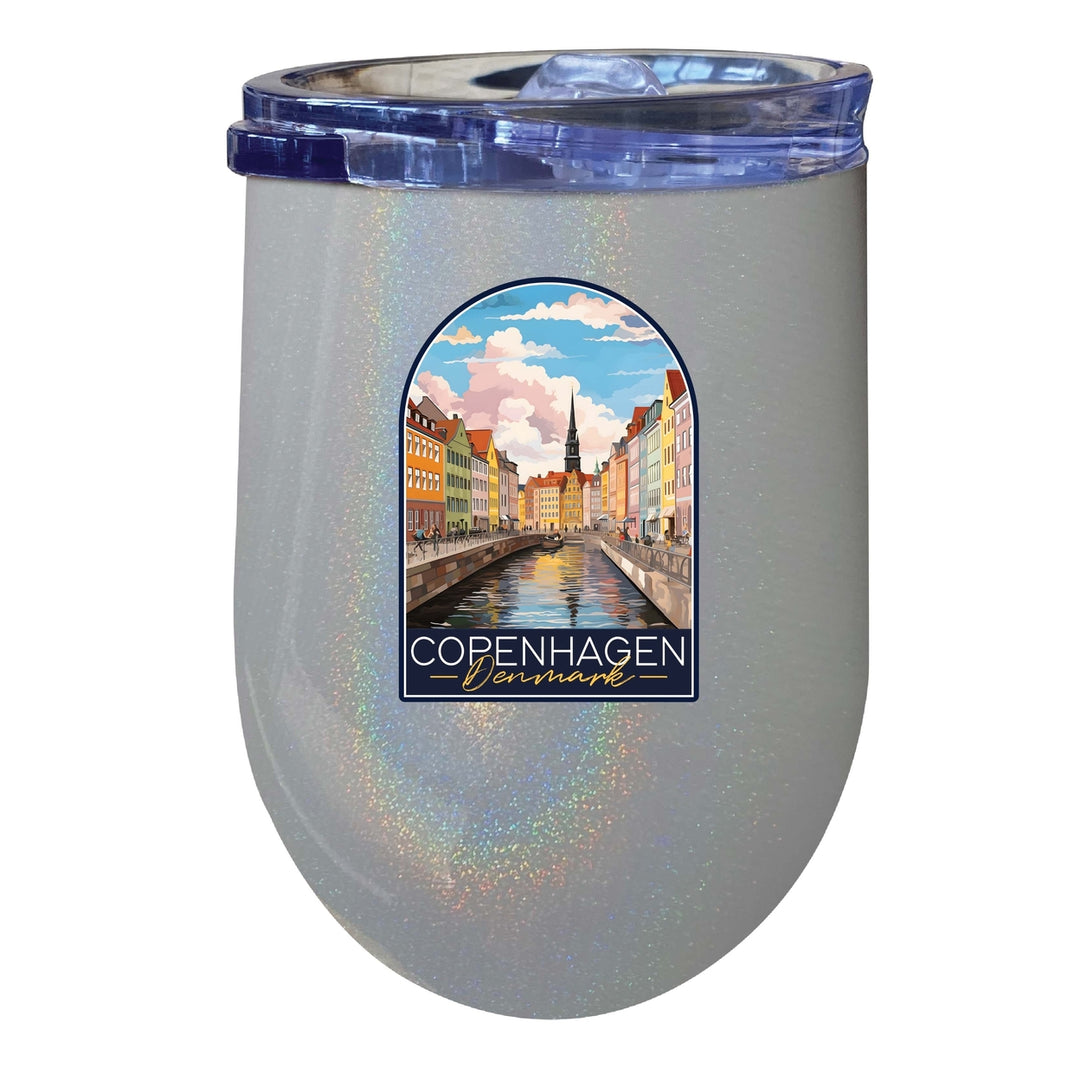 Copenhagen Denmark Design B Souvenir 12 oz Insulated Wine Stainless Steel Tumbler Image 5