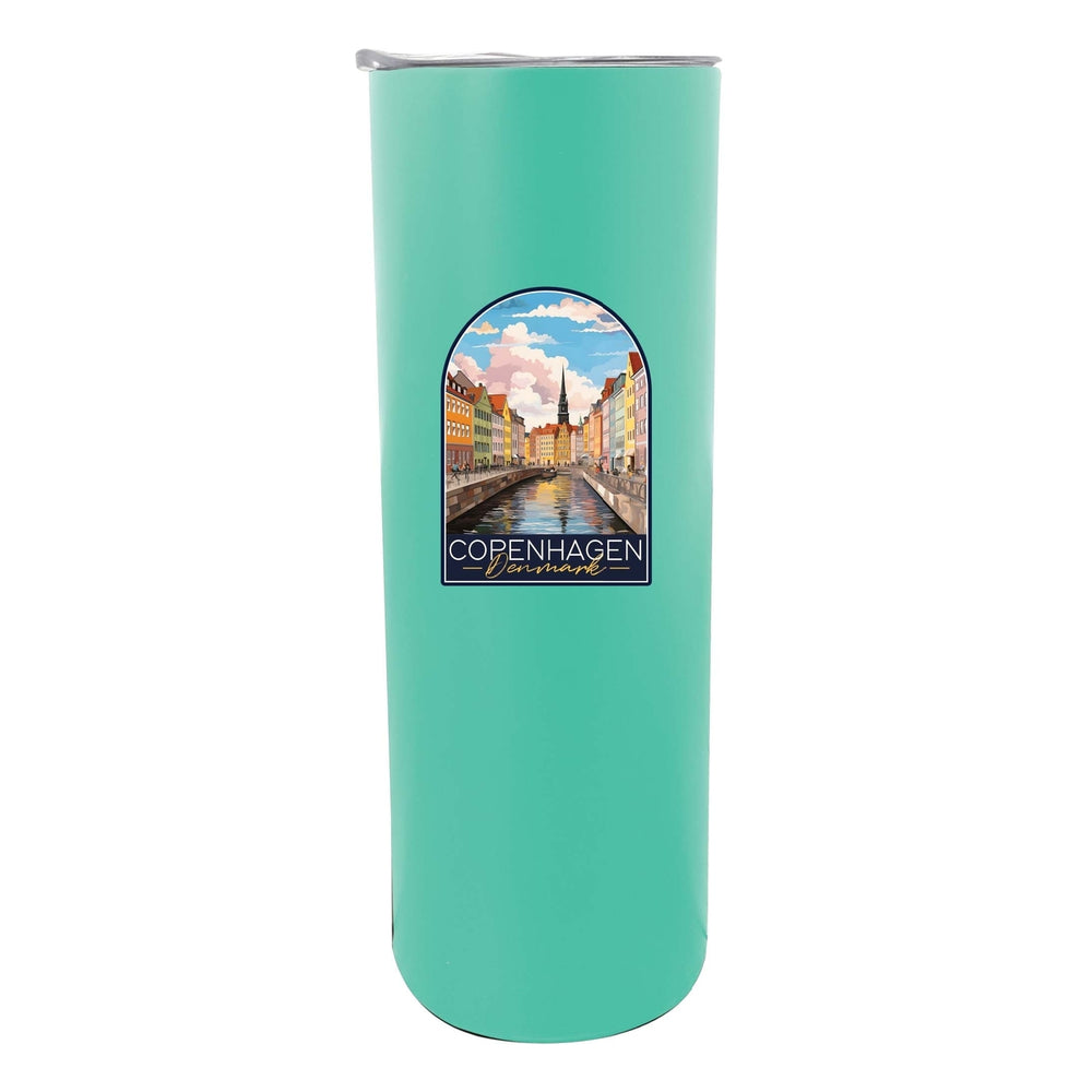 Copenhagen Denmark Design B Souvenir 20 oz Insulated Stainless Steel Skinny Tumbler Image 2