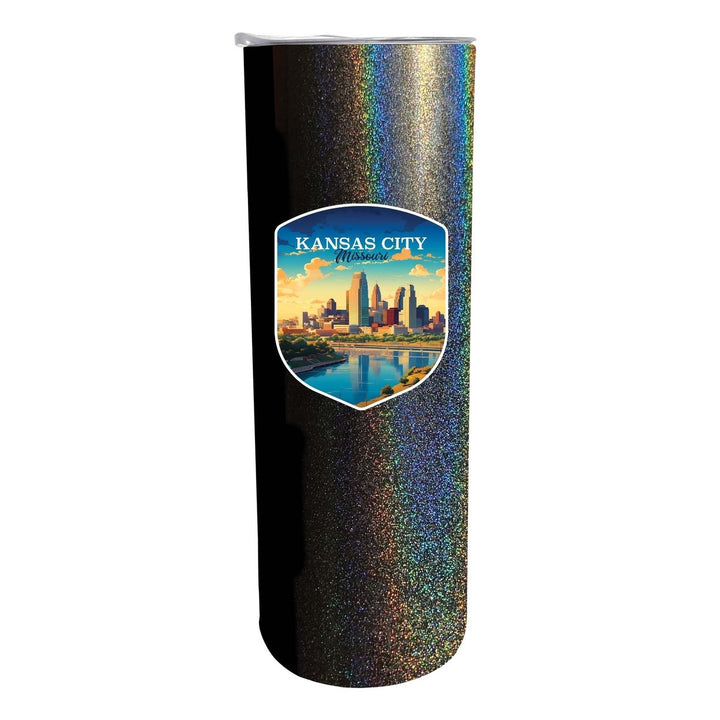 Kansas City Missouri Design A Souvenir 20 oz Insulated Stainless Steel Skinny Tumbler Image 4