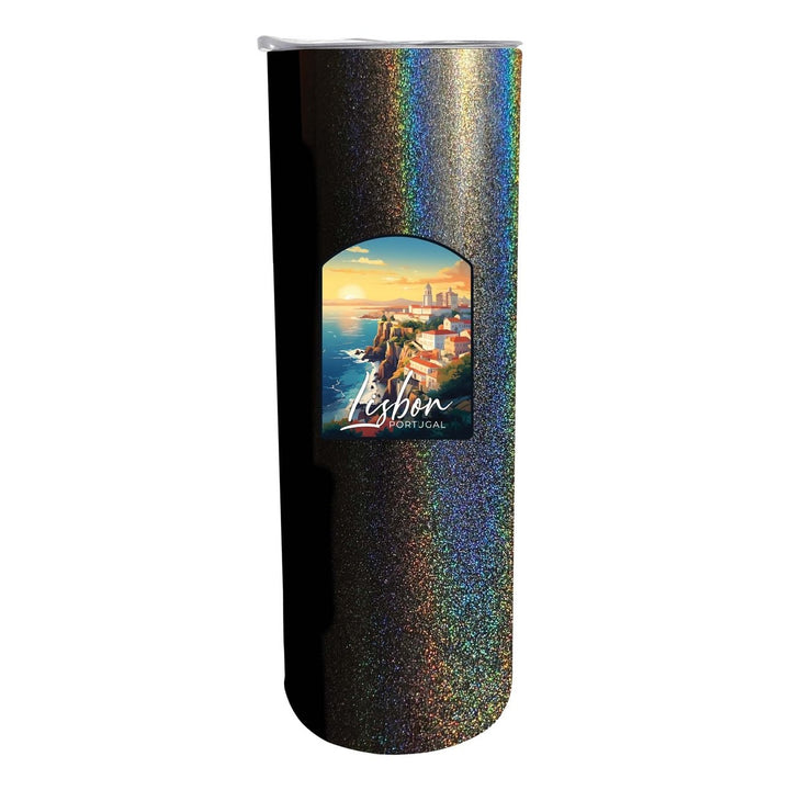 Lisbon Portugal Design B Souvenir 20 oz Insulated Stainless Steel Skinny Tumbler Image 5