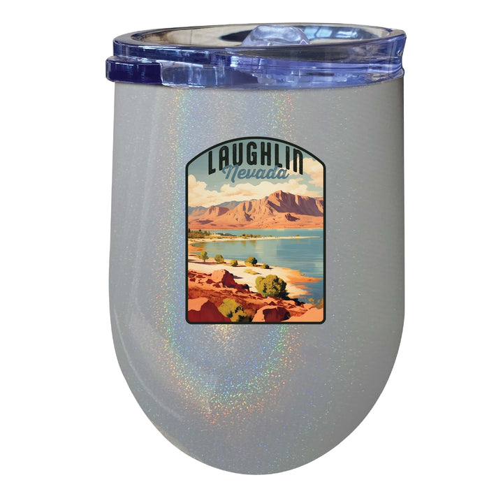 Laughlin Nevada Design B Souvenir 12 oz Insulated Wine Stainless Steel Tumbler Image 5