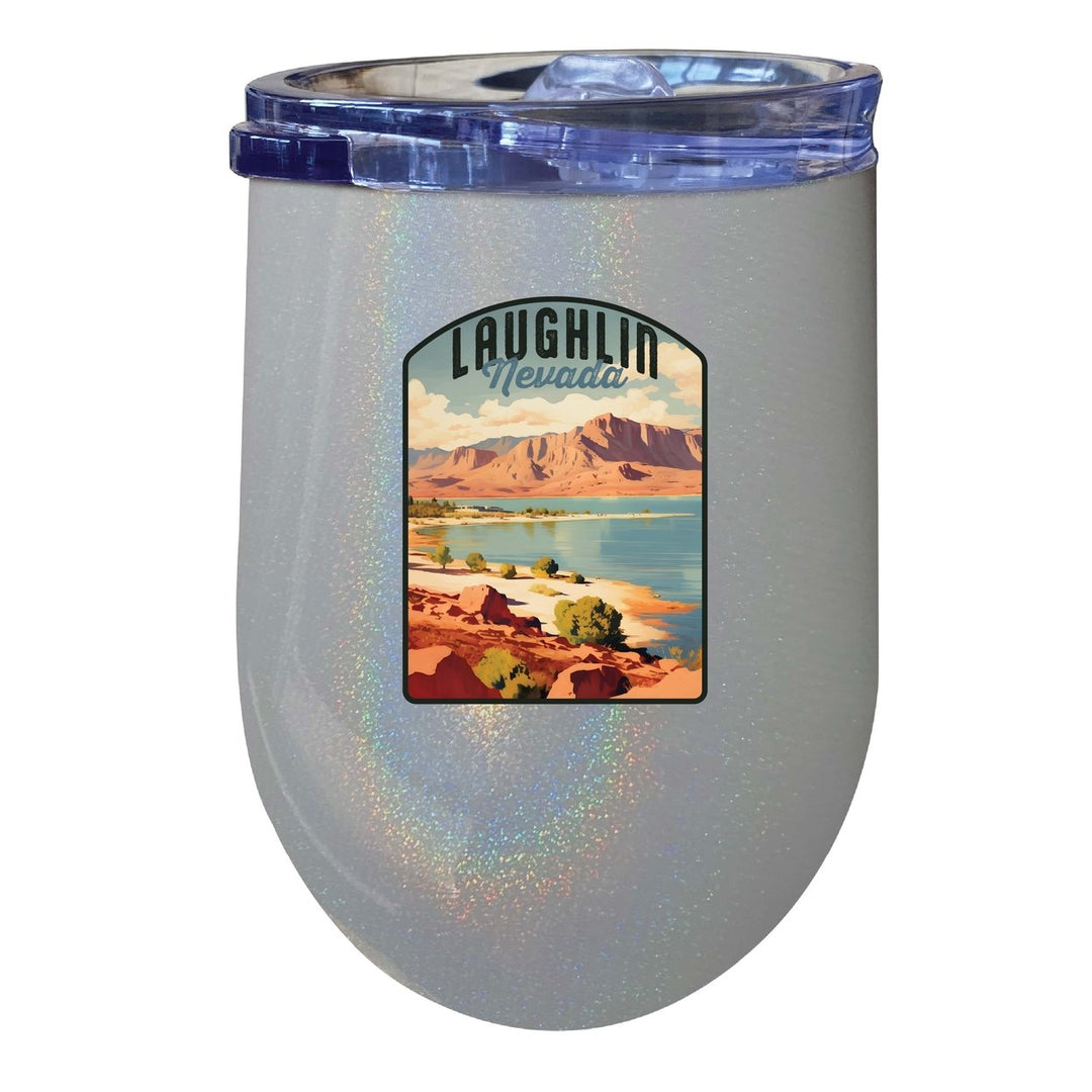 Laughlin Nevada Design B Souvenir 12 oz Insulated Wine Stainless Steel Tumbler Image 1