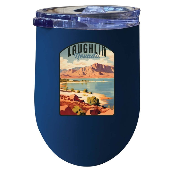 Laughlin Nevada Design B Souvenir 12 oz Insulated Wine Stainless Steel Tumbler Image 6