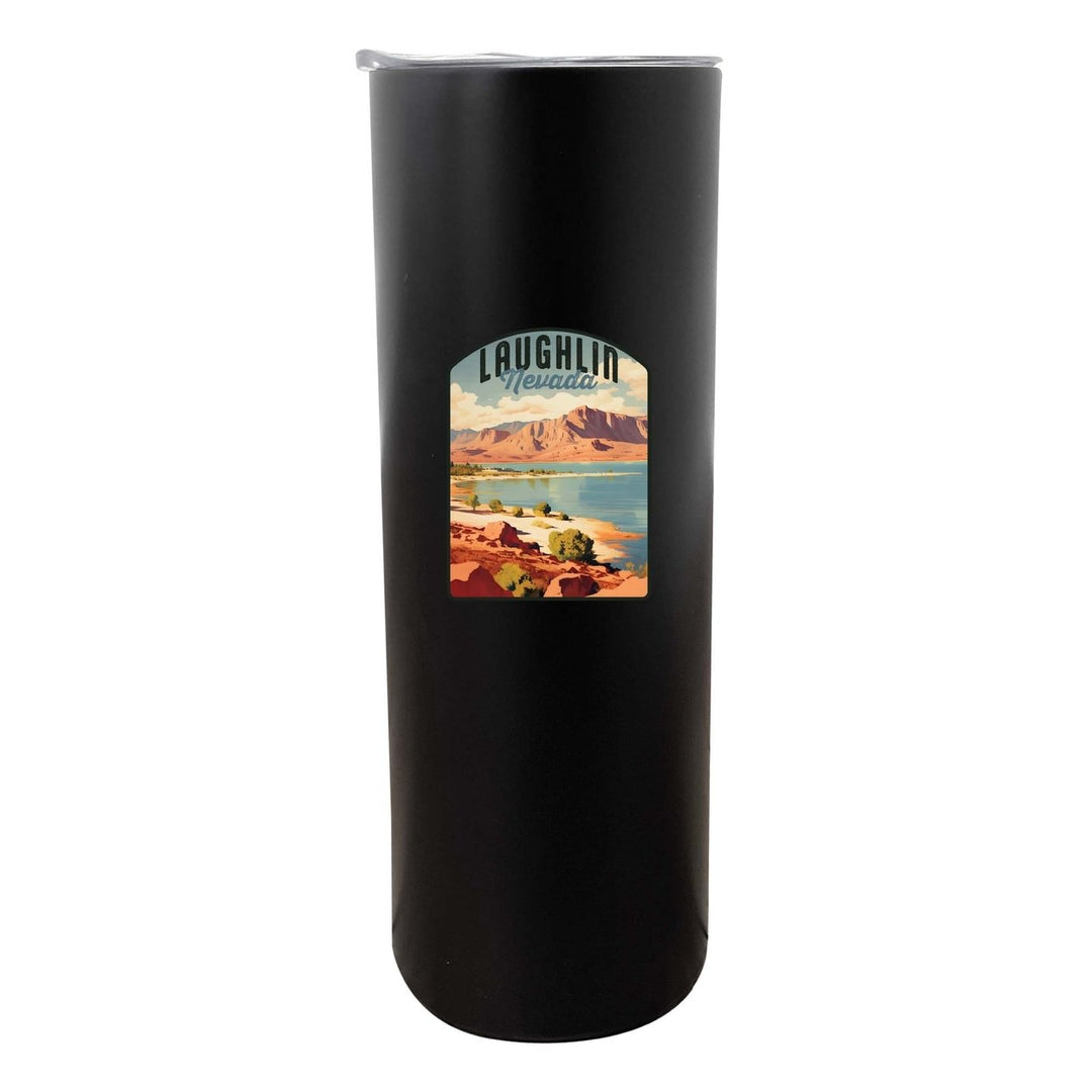 Laughlin Nevada Design B Souvenir 20 oz Insulated Stainless Steel Skinny Tumbler Image 1