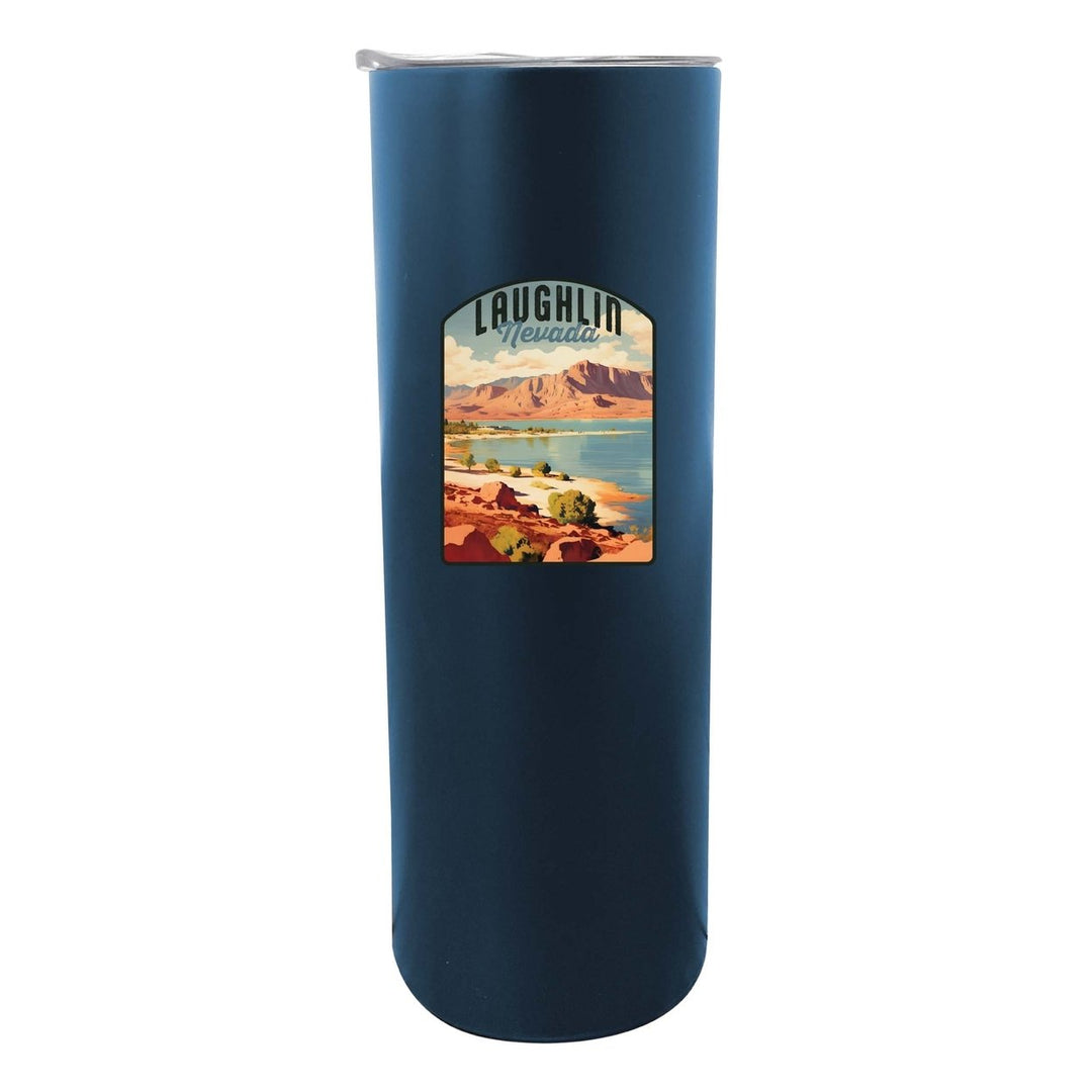 Laughlin Nevada Design B Souvenir 20 oz Insulated Stainless Steel Skinny Tumbler Image 5