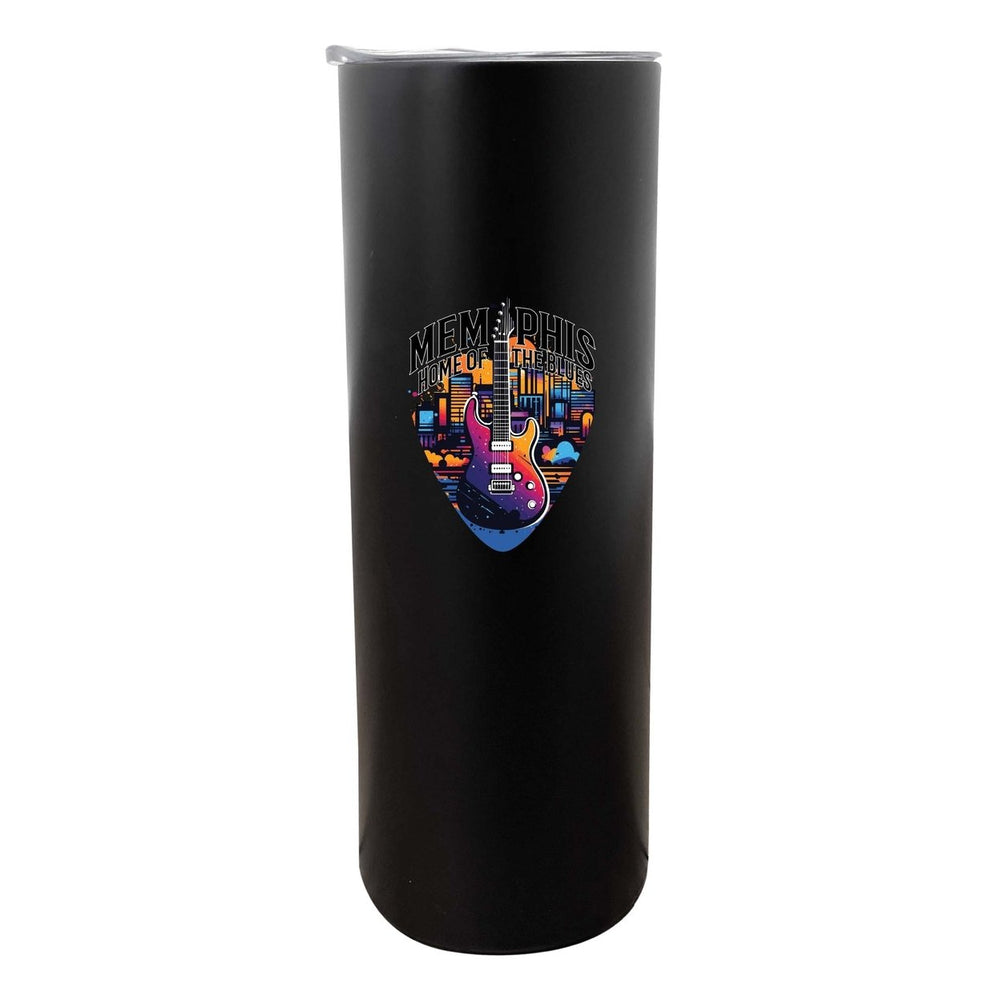 Memphis Tennessee Design B Souvenir 20 oz Insulated Stainless Steel Skinny Tumbler Image 2