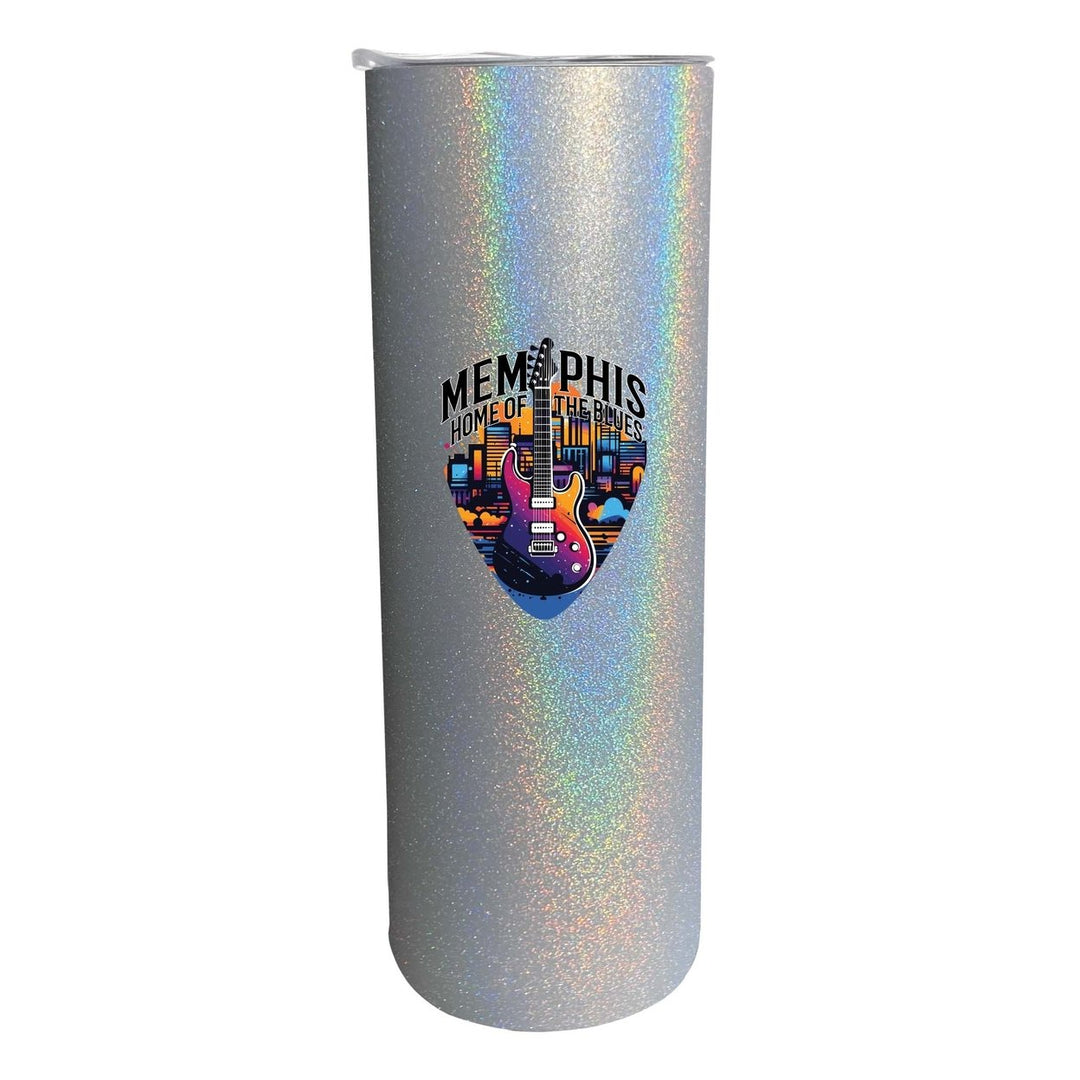 Memphis Tennessee Design B Souvenir 20 oz Insulated Stainless Steel Skinny Tumbler Image 1