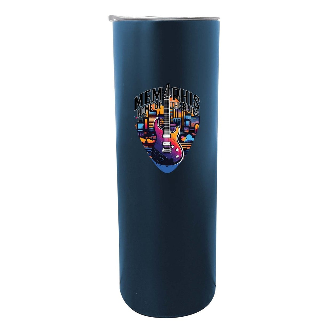 Memphis Tennessee Design B Souvenir 20 oz Insulated Stainless Steel Skinny Tumbler Image 4