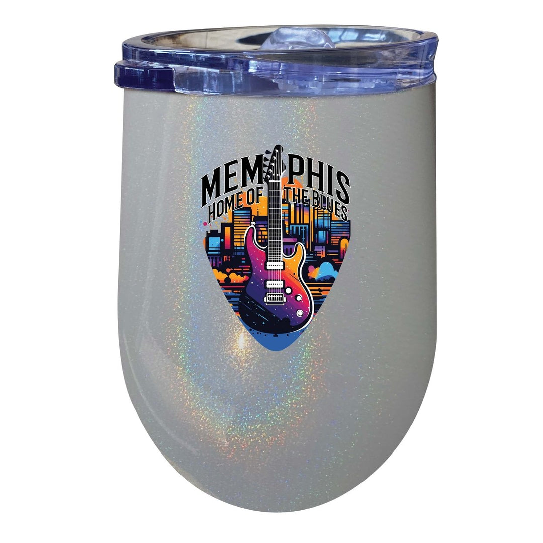 Memphis Tennessee Design B Souvenir 12 oz Insulated Wine Stainless Steel Tumbler Image 4