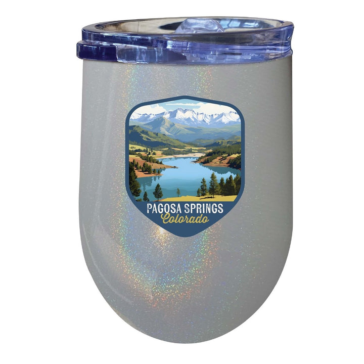 Pagosa Springs Colorado Design B Souvenir 12 oz Insulated Wine Stainless Steel Tumbler Image 4