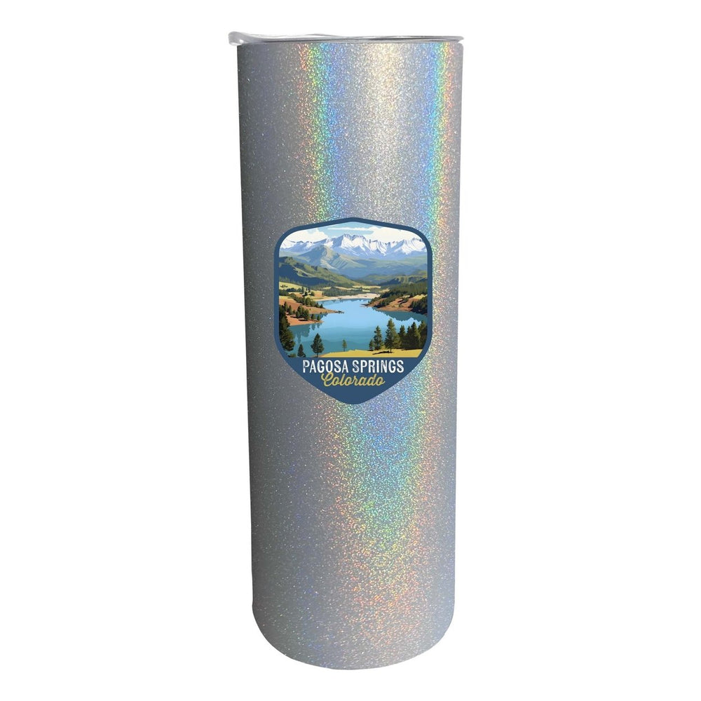 Pagosa Springs Colorado Design B Souvenir 20 oz Insulated Stainless Steel Skinny Tumbler Image 2