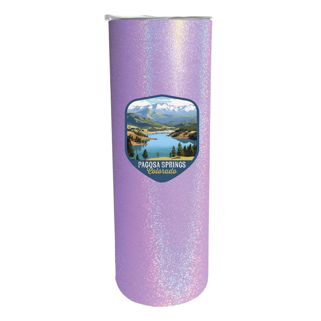 Pagosa Springs Colorado Design B Souvenir 20 oz Insulated Stainless Steel Skinny Tumbler Image 5