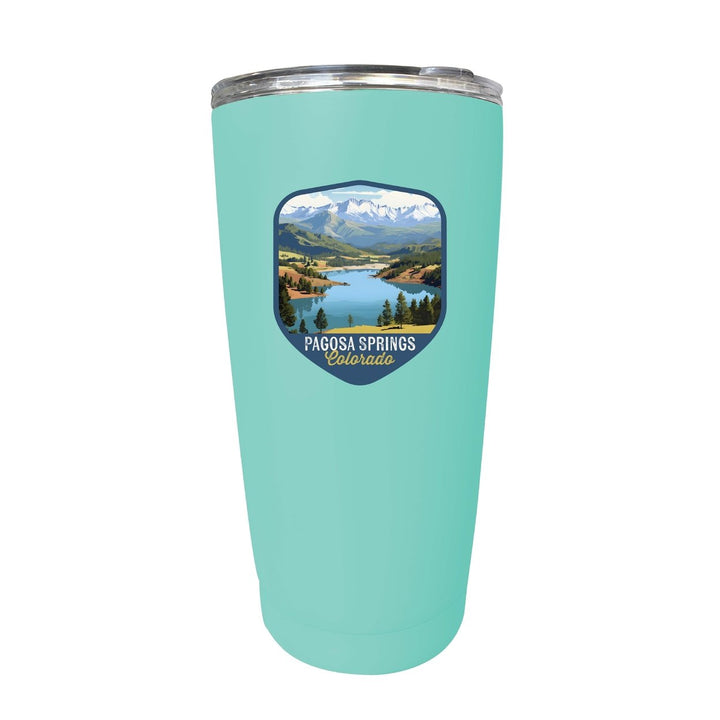 Pagosa Springs Colorado Design B Souvenir 16 oz Stainless Steel Insulated Tumbler Image 5