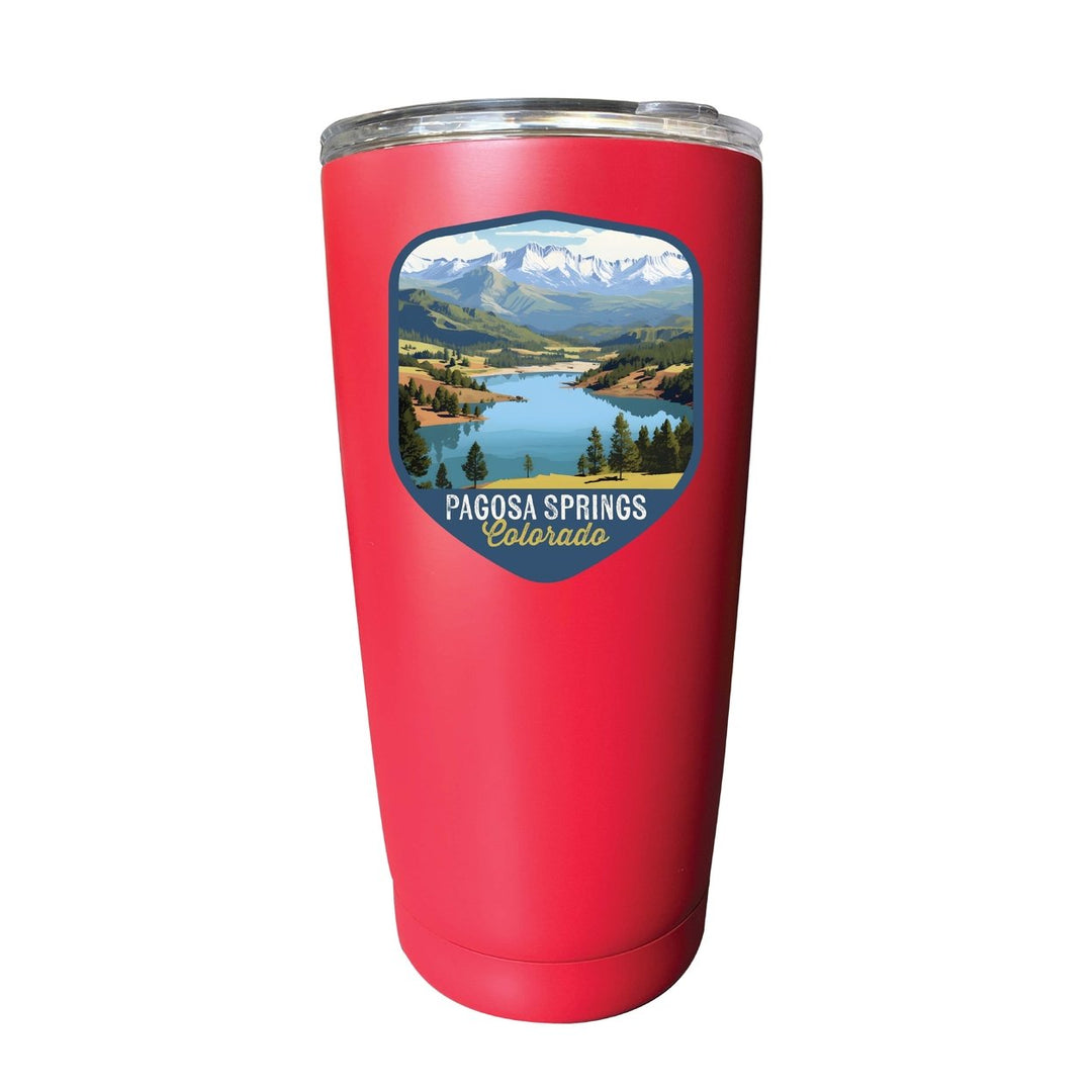 Pagosa Springs Colorado Design B Souvenir 16 oz Stainless Steel Insulated Tumbler Image 1