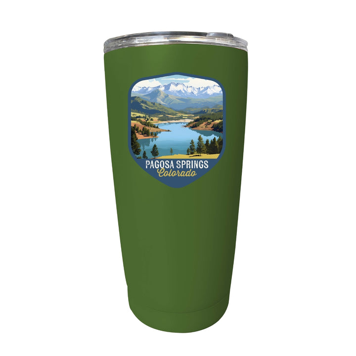 Pagosa Springs Colorado Design B Souvenir 16 oz Stainless Steel Insulated Tumbler Image 11