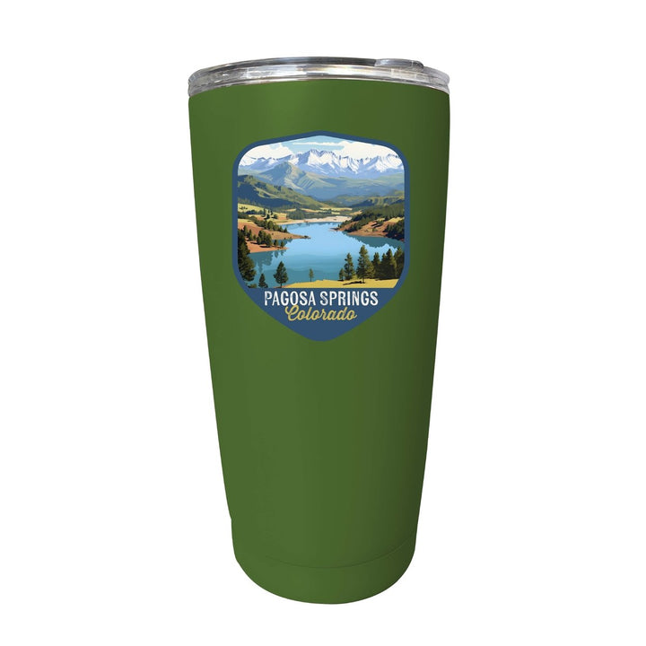 Pagosa Springs Colorado Design B Souvenir 16 oz Stainless Steel Insulated Tumbler Image 1